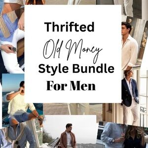 Old Money Men's Thrifted Style Bundle size varies
